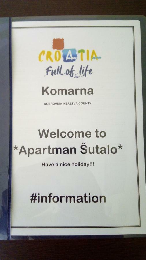 Apartman Sutalo Komarna Buitenkant foto